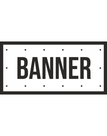 BANNER DRUK 510g + OCZKOWANIE