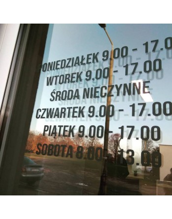 NAKLEJKI NA DRZWI, WITRYNĘ...