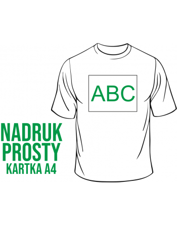 Nadruk flex a4 Prosty