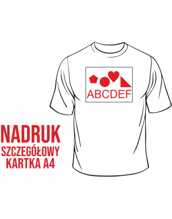 Nadruk flex a4 Szczegółowy